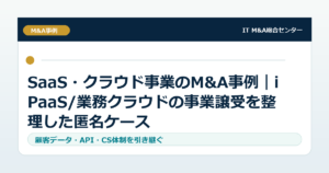 SaaS・クラウド事業のM&A事例｜iPaaS/業務クラウドの事業譲受を整理した匿名ケース